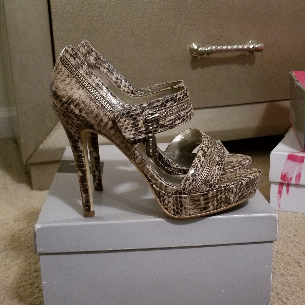 BCBGirls Snakeskin Heels